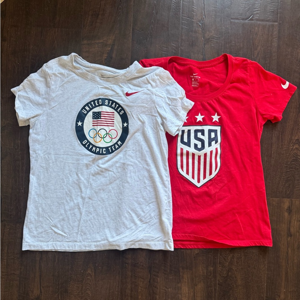 Set of 2 Nike Team USA/Olympic Shirts